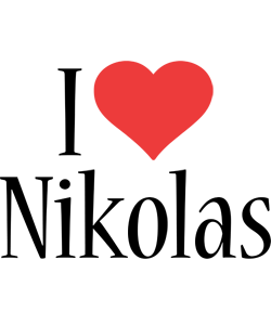 Nikolas i-love logo