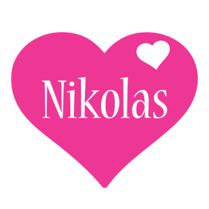 Nikolas love-heart logo