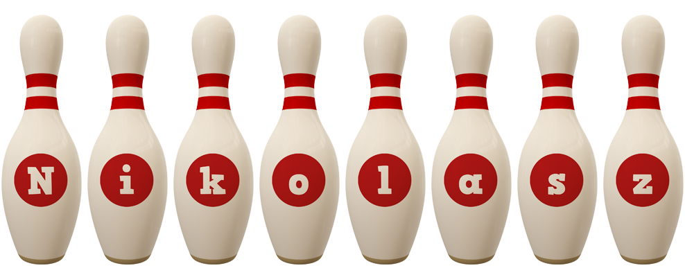 Nikolasz bowling-pin logo