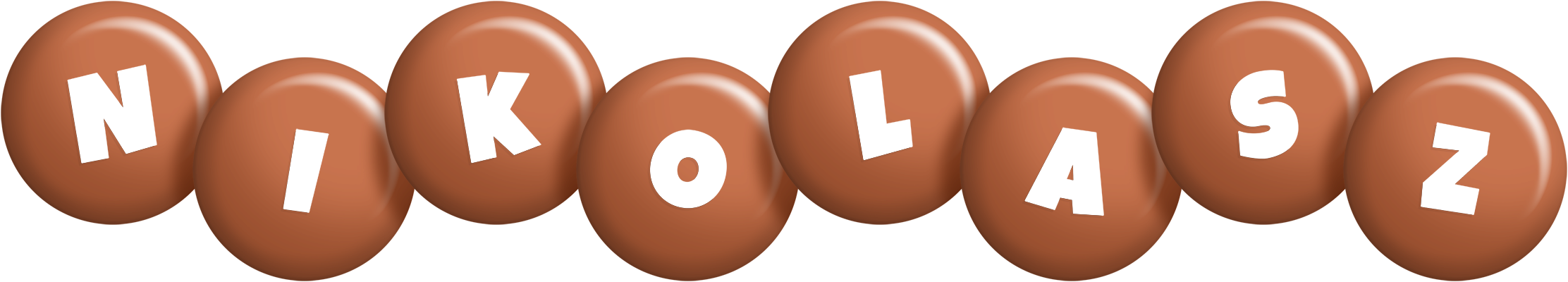 Nikolasz candy-brown logo
