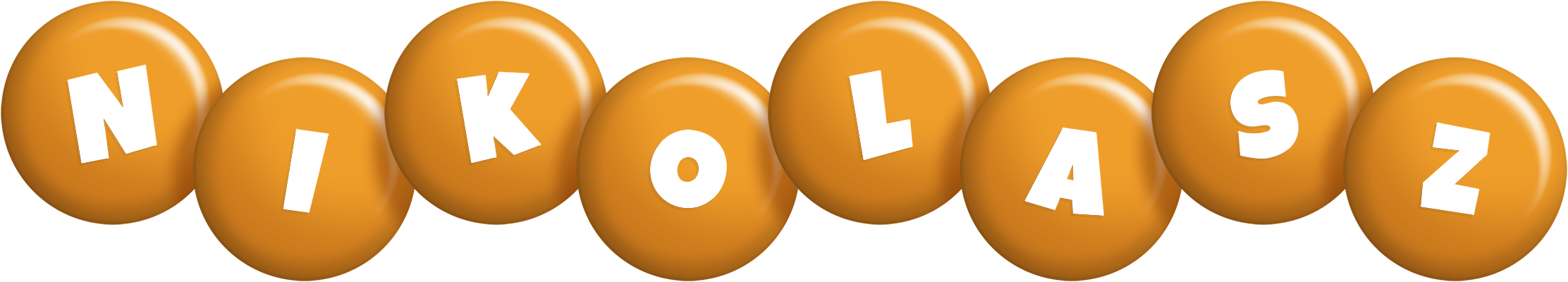 Nikolasz candy-orange logo