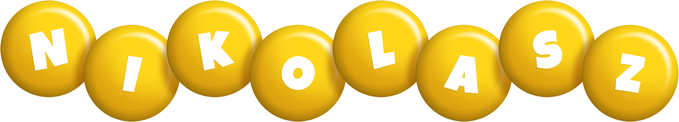 Nikolasz candy-yellow logo