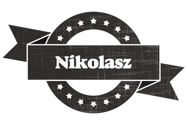Nikolasz grunge logo