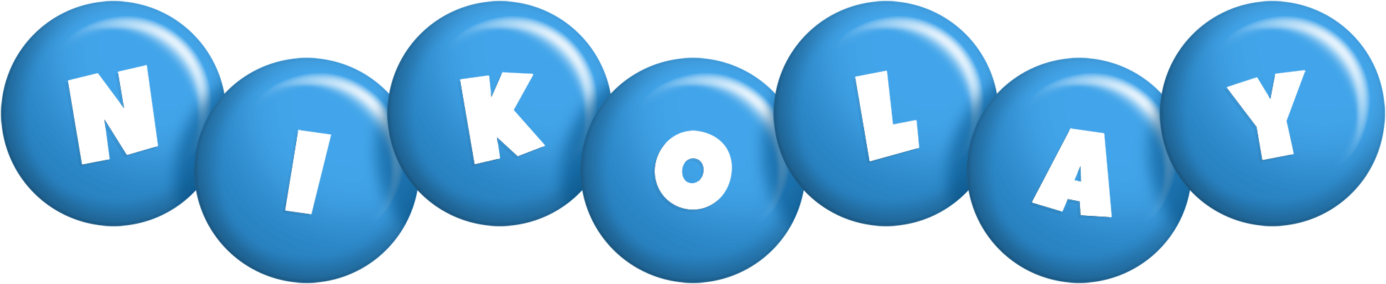 Nikolay candy-blue logo