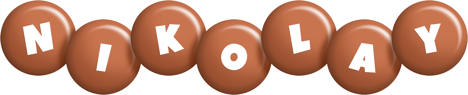 Nikolay candy-brown logo