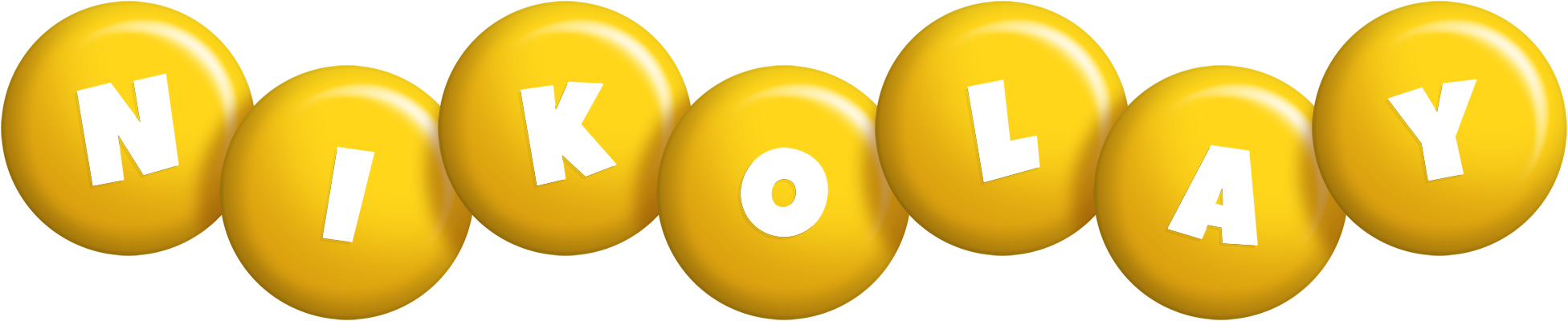 Nikolay candy-yellow logo