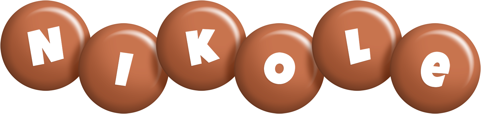Nikole candy-brown logo