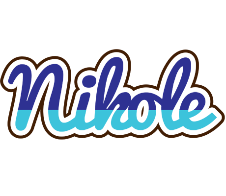 Nikole raining logo