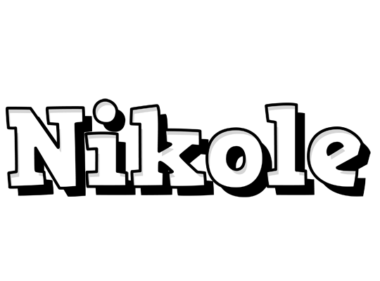 Nikole snowing logo