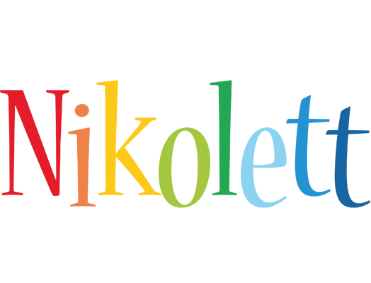 Nikolett birthday logo