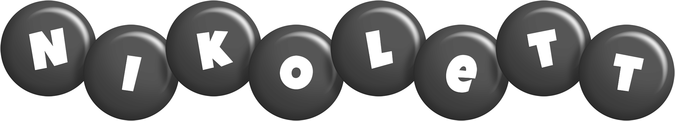 Nikolett candy-black logo