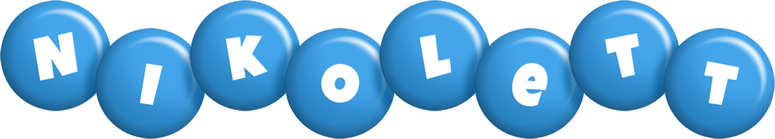 Nikolett candy-blue logo