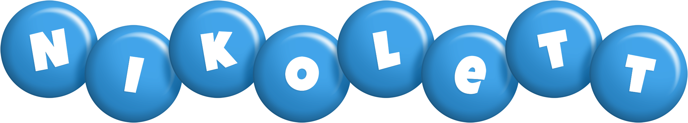 Nikolett candy-blue logo