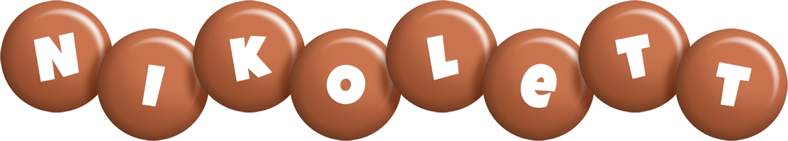 Nikolett candy-brown logo