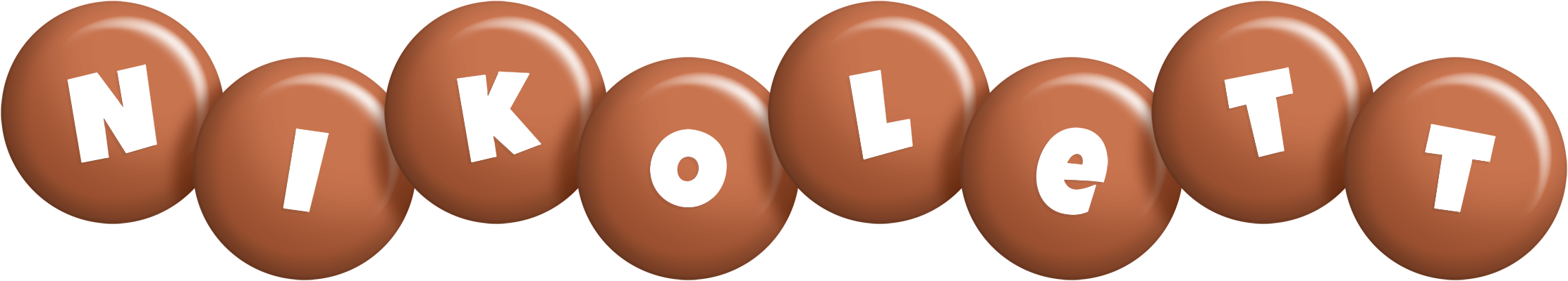Nikolett candy-brown logo