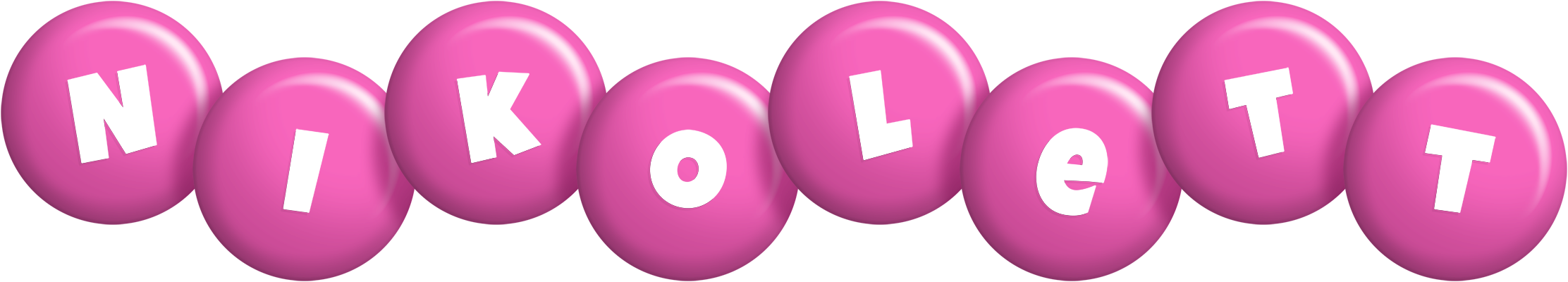 Nikolett candy-pink logo