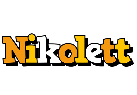 Nikolett cartoon logo