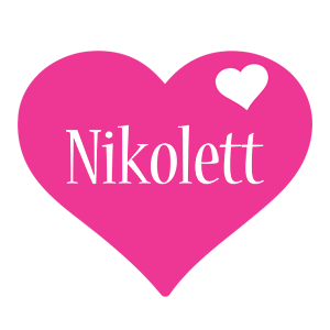 Nikolett love-heart logo