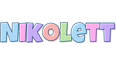 Nikolett pastel logo