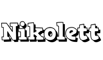 Nikolett snowing logo