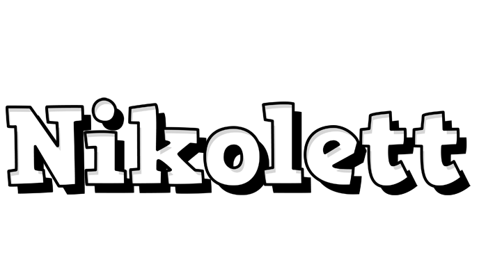 Nikolett snowing logo