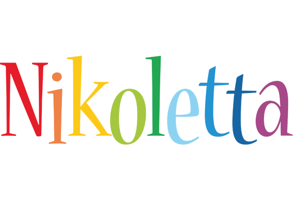 Nikoletta birthday logo