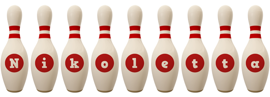 Nikoletta bowling-pin logo