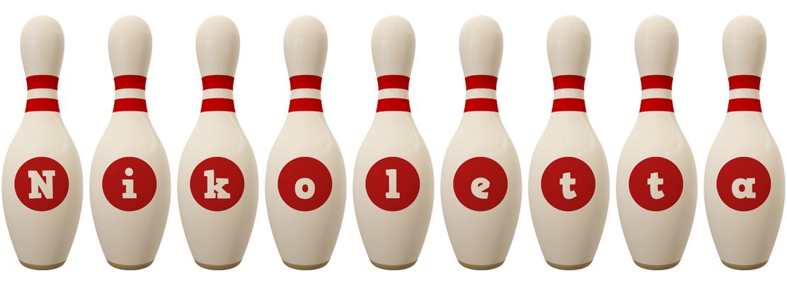 Nikoletta bowling-pin logo