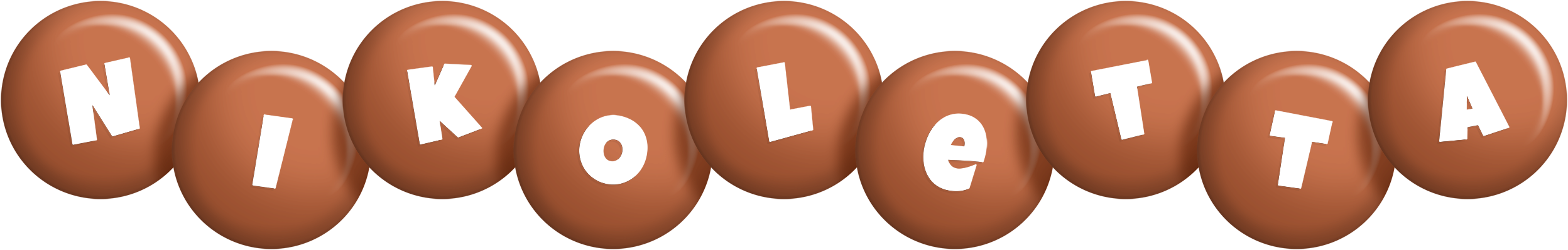 Nikoletta candy-brown logo