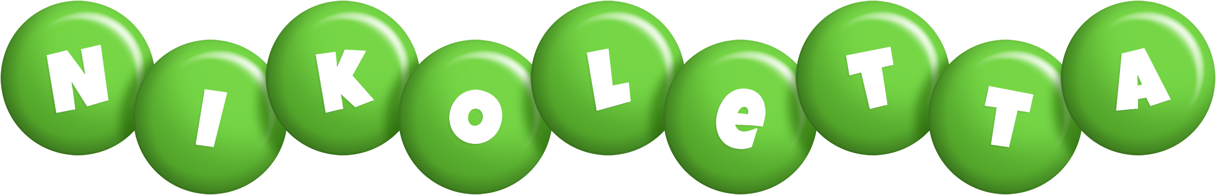 Nikoletta candy-green logo