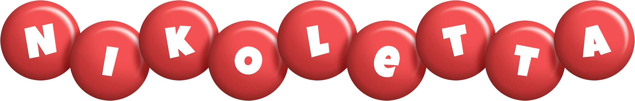 Nikoletta candy-red logo
