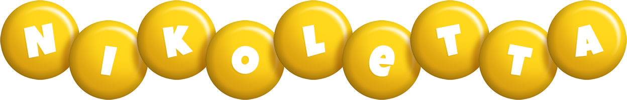 Nikoletta candy-yellow logo