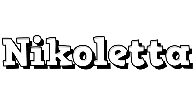 Nikoletta snowing logo