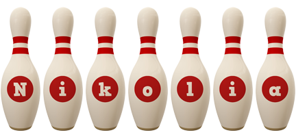 Nikolia bowling-pin logo