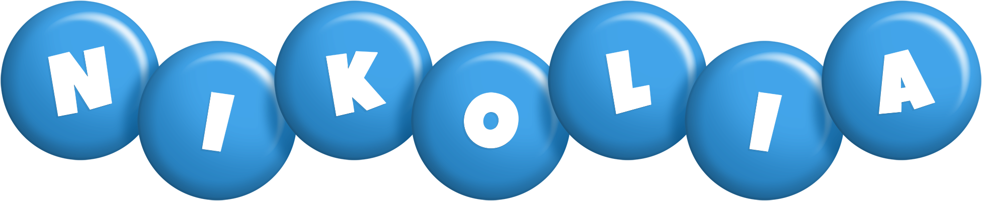 Nikolia candy-blue logo