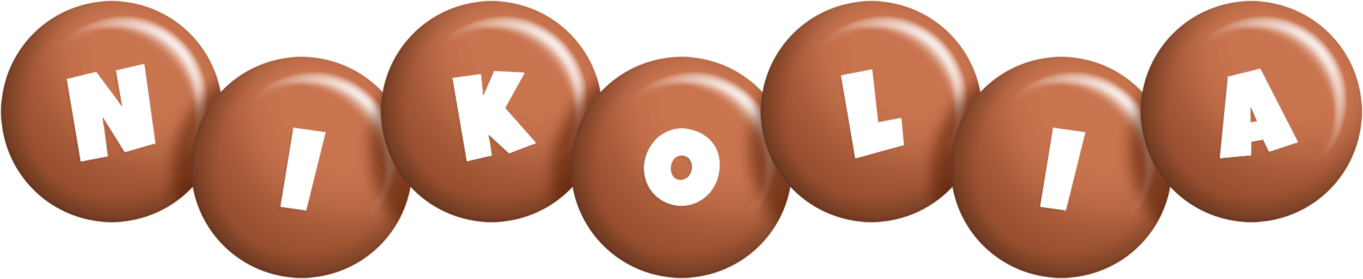 Nikolia candy-brown logo