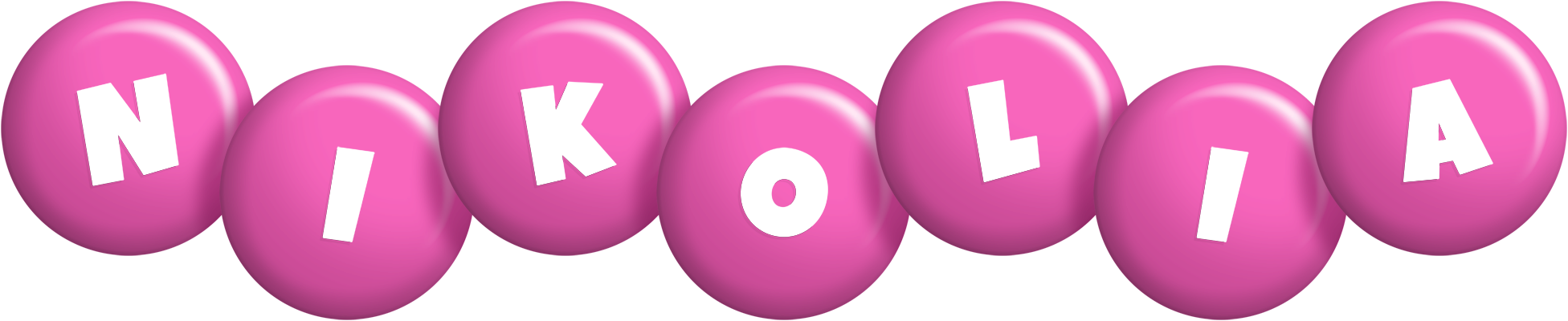 Nikolia candy-pink logo