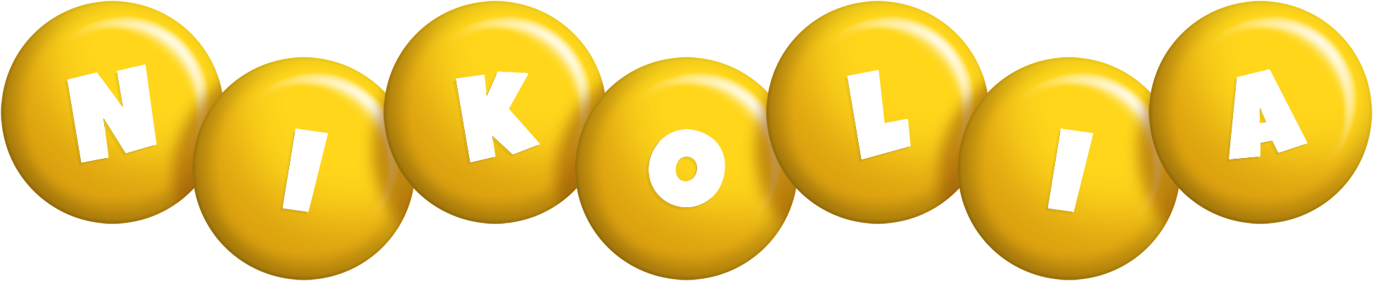 Nikolia candy-yellow logo