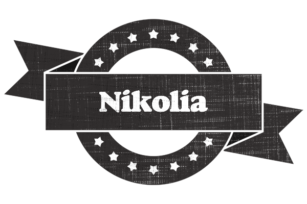 Nikolia grunge logo