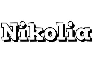 Nikolia snowing logo