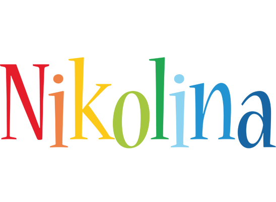Nikolina birthday logo