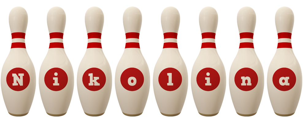 Nikolina bowling-pin logo
