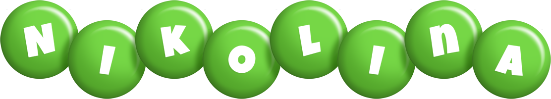 Nikolina candy-green logo