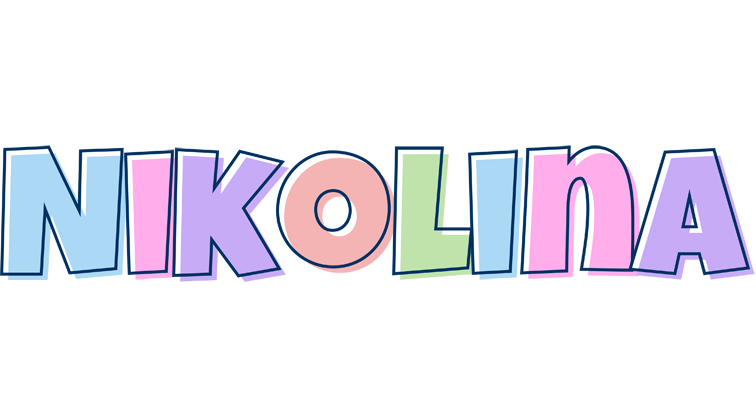 Nikolina pastel logo