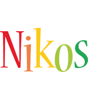 Nikos birthday logo