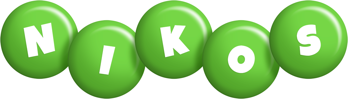 Nikos candy-green logo