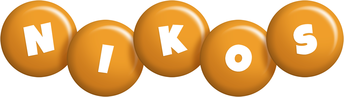 Nikos candy-orange logo