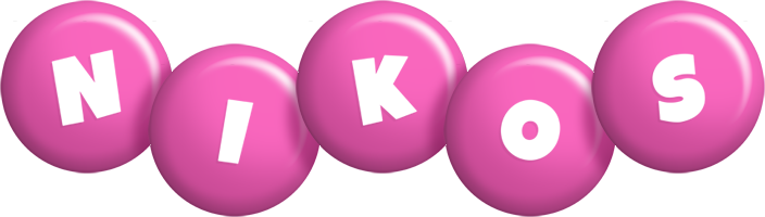 Nikos candy-pink logo