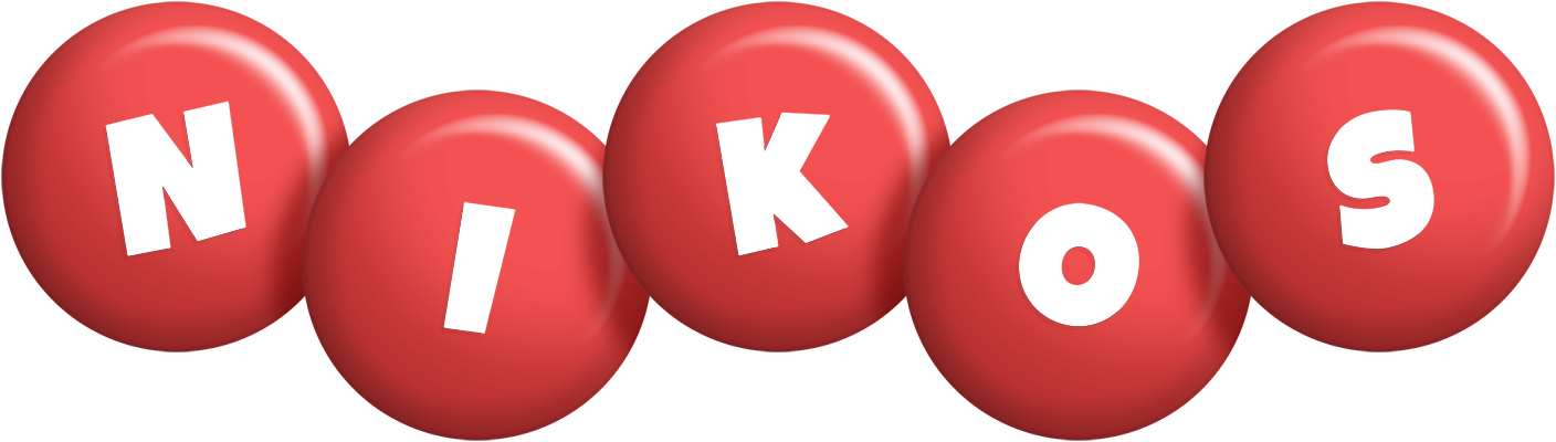 Nikos candy-red logo