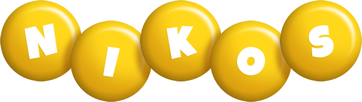 Nikos candy-yellow logo